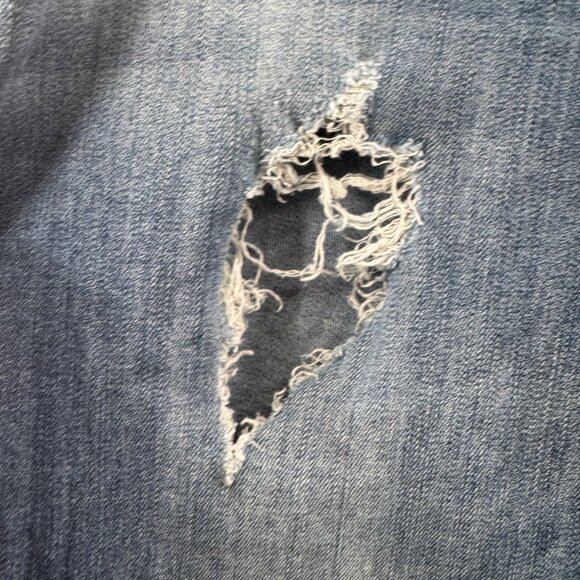 Kut From The Kloth Boyfriend Jeans Size 14W Distressed Denim - Picture 4 of 8